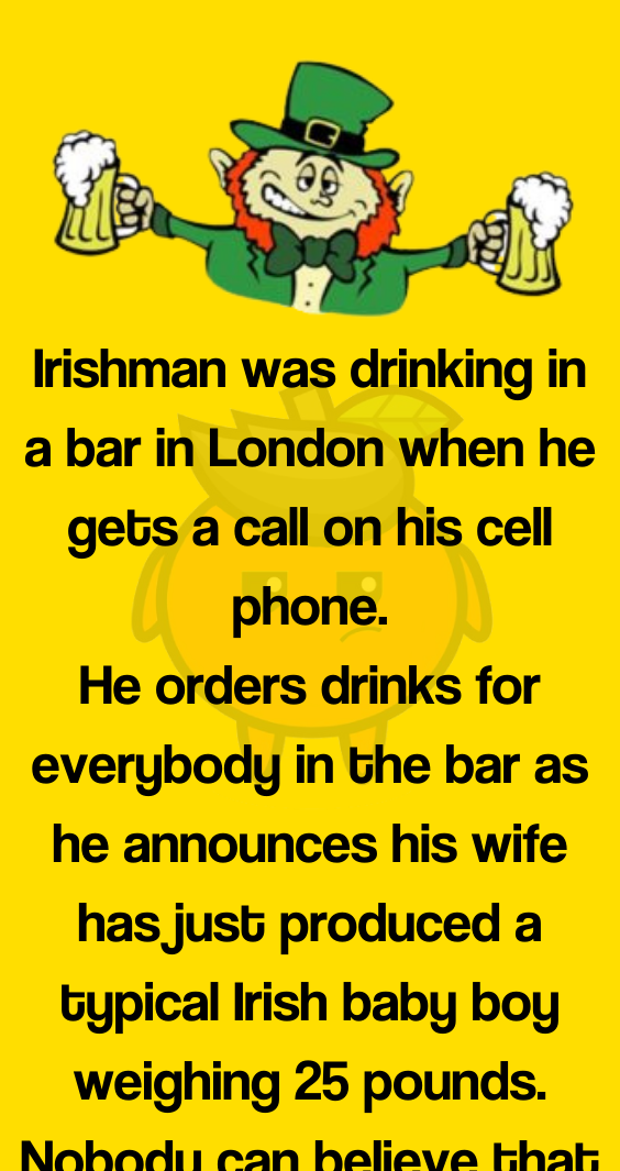 Funny Irish Joke Bored Orange